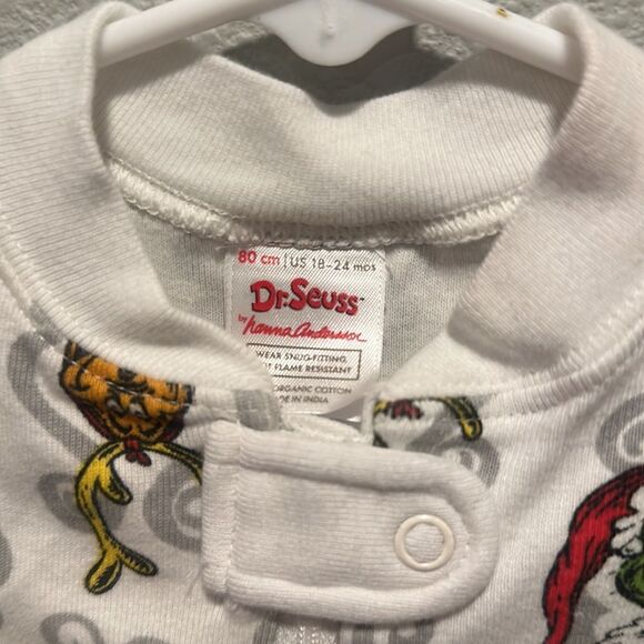 Hanna Andersson Dr. Seuss Grinch PJs Sz 80cm 18-24m - Picture 2 of 4
